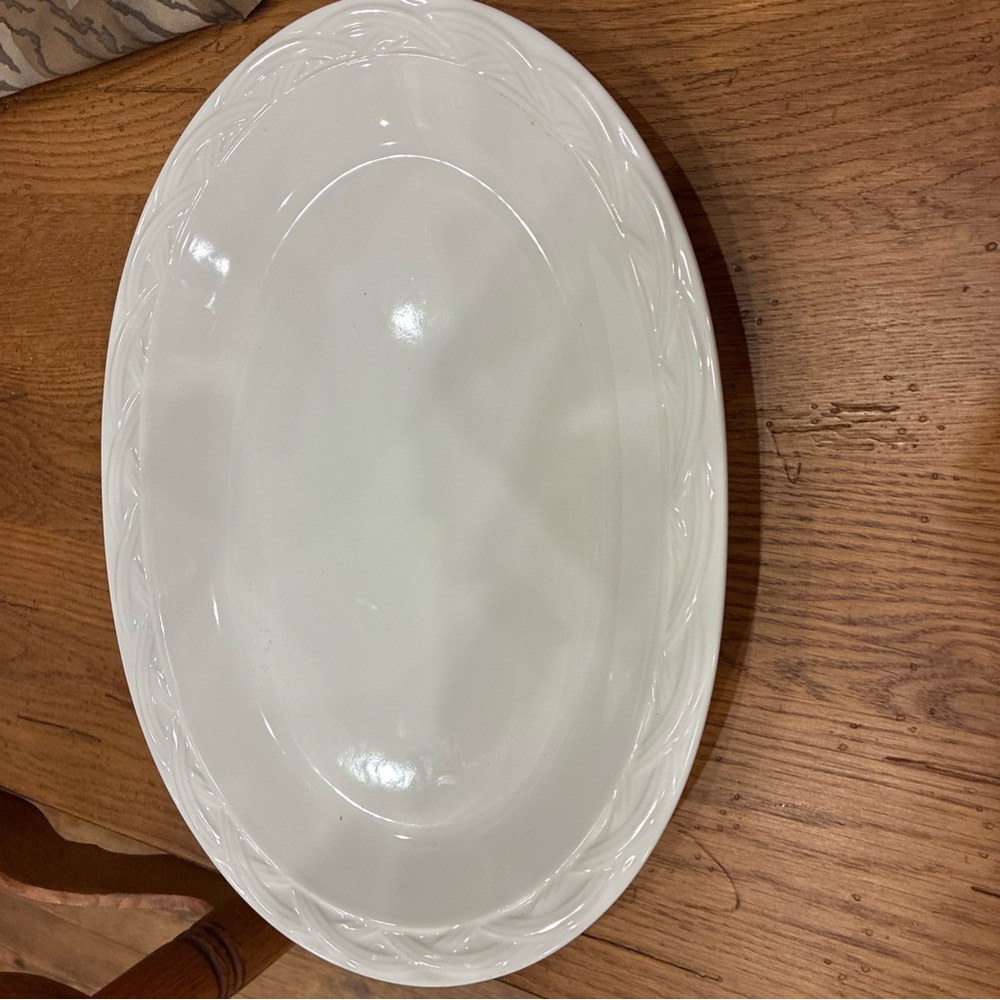 Pfaltzgraff White Oval Serving Platter